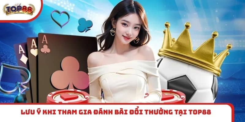 Điều cần lưu ý khi tham gia đánh bài đổi thưởng tại TOP88
